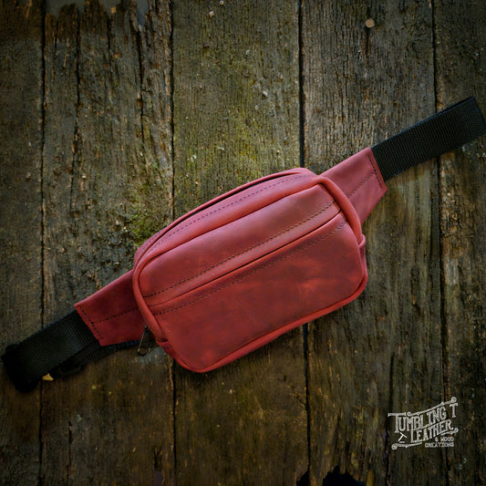Handmade Leather Bum Bag – Compact Everyday Crossbody