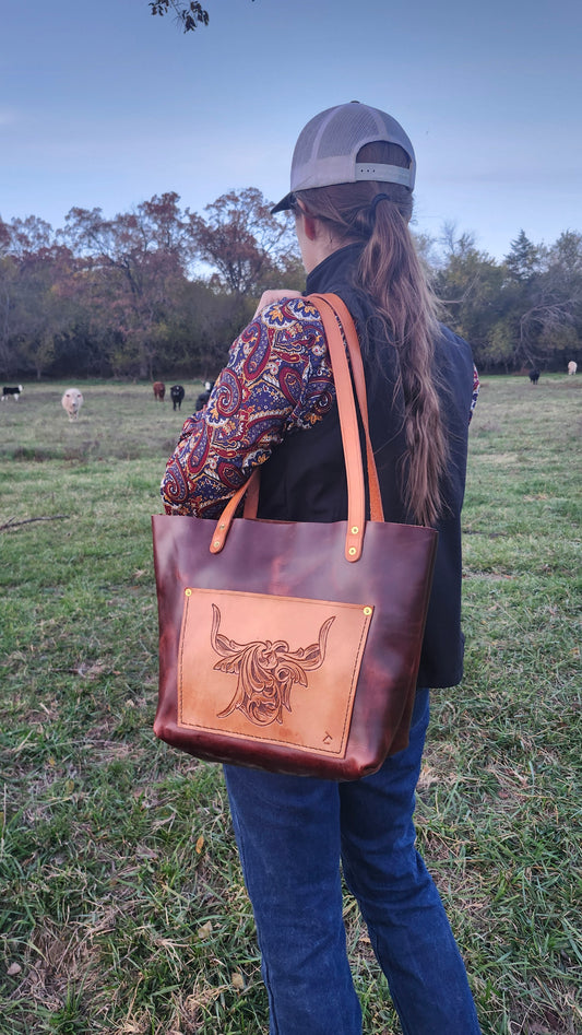 Taylor Tote Bag - Highland Bull