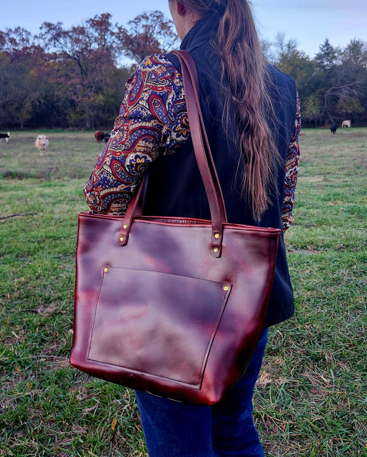 Taylor Tote Bag - Bordeaux