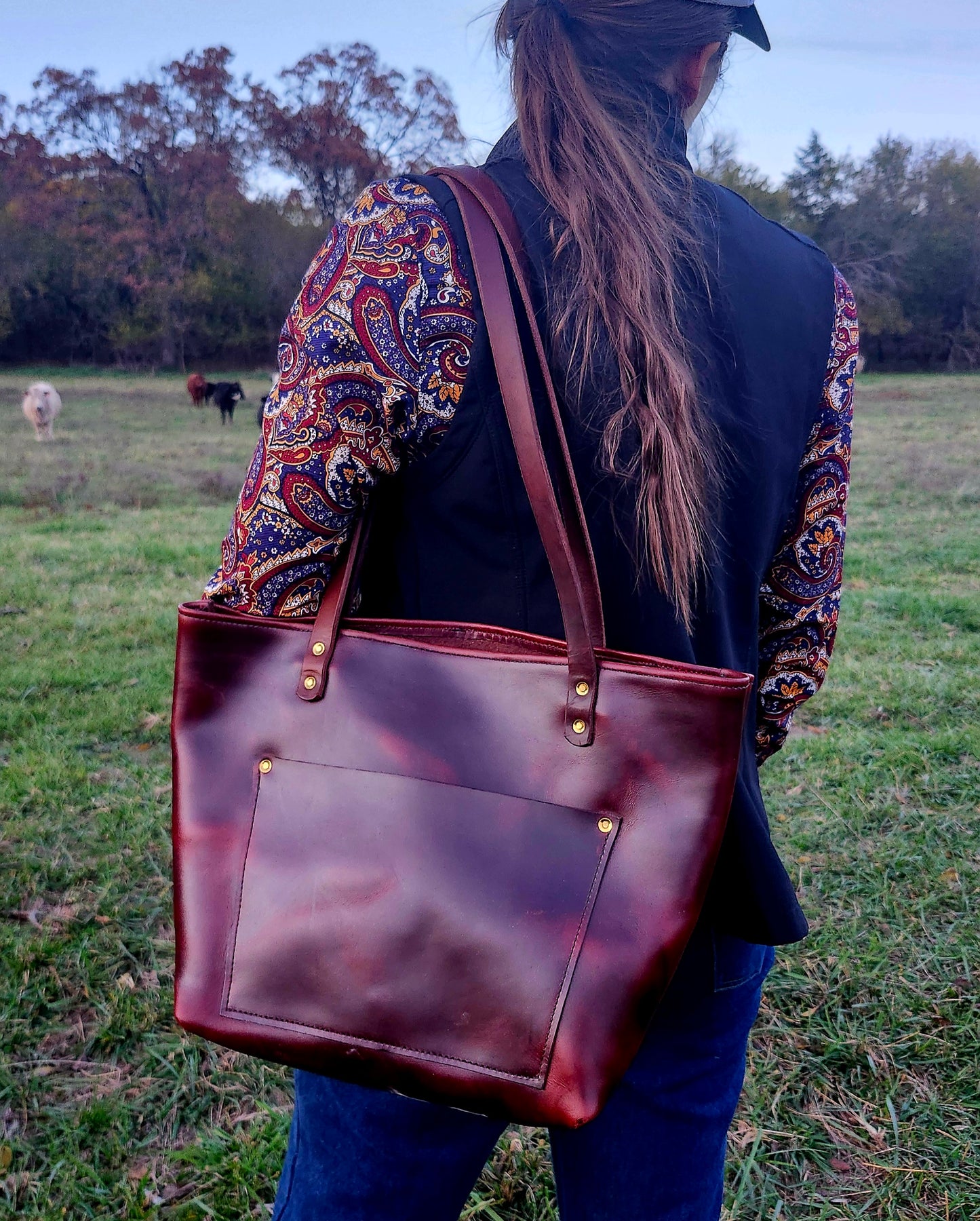 Taylor Tote Bag - Bordeaux