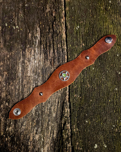 Leather Concho Cuff