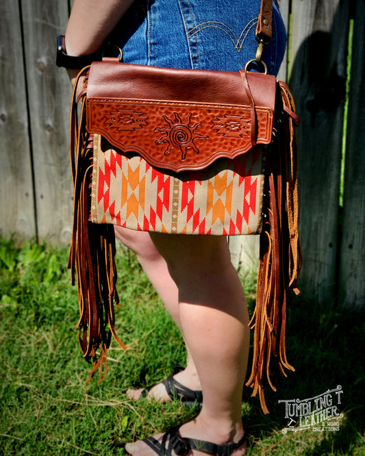 Tacia Fringe Bag - Aztec