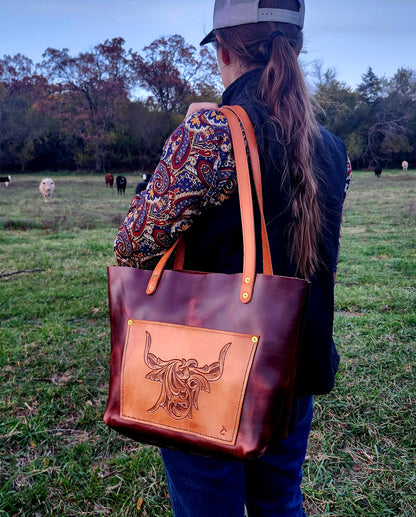 Taylor Tote Bag - Highland Bull