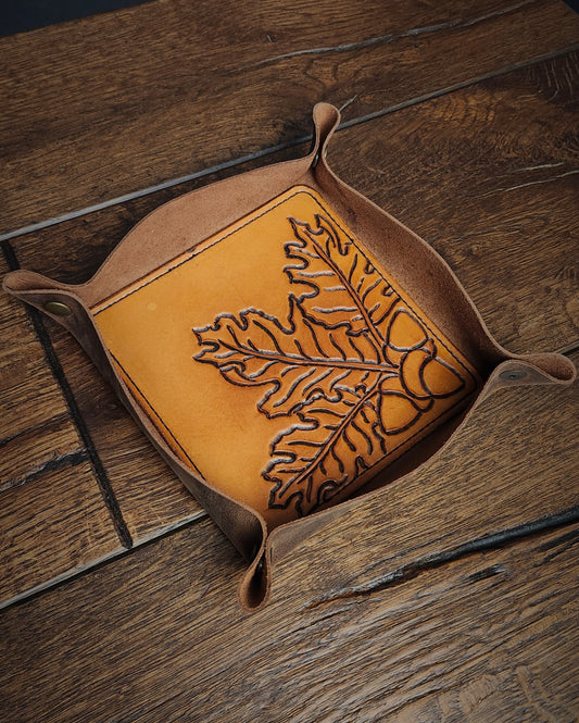Valet Tray - Oak Leaves