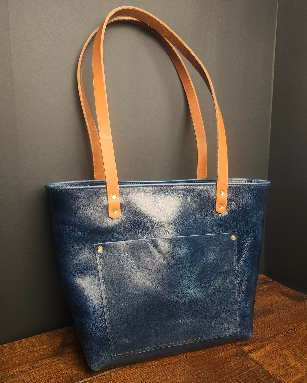 Taylor Tote Bag - Blue Crunch Waterbuffalo